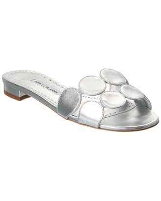 Manolo Blahnik Haribalmu Leather Sandal