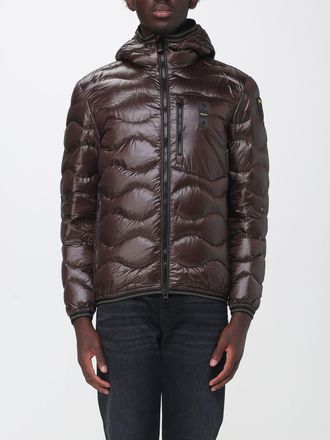 Blauer Water-Repellent Quilted Nylon Hooded Down Jacket with Elastic Cuffs