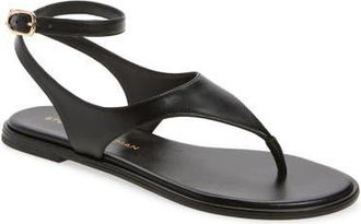 Stuart Weitzman Marley Ankle Strap Sandal in Black at Nordstrom, Size 6.5