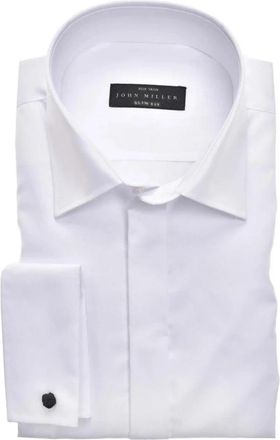 John Miller Shirt - Heren - Zakelijke Overhemden - Wit - XL - Katoen - Overhemden