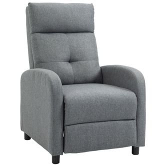 HOMCOM Sill&oacute;n relax reclinable 67x87x98 cm gris