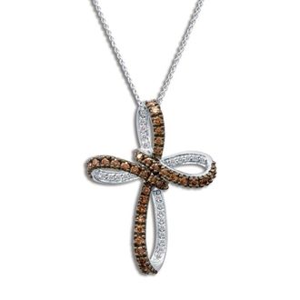 Le Vian Ladies Chocolate Diamonds Fashion Pendant in 14k Vanilla Gold