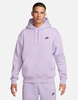 Nike Club - Vignette - Felpa con cappuccio viola chiaro