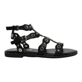 Bibi Lou Flat Sandals, female, Black, Size: 11 US Negro