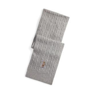 Polo Ralph Lauren Wool Scarf - Heren - Wintersjaals - Grijs - ONE Size - Wol - Accessoires