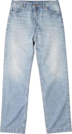 Maison Margiela Washed Straight-Leg Jeans - Heren - Regular Fit Jeans - Blauw - S - Katoen - Jeans