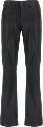 L'agence Sneeki coated flared jeans - women - Cotton/Polyester/Spandex/Elastane - 28 - Black