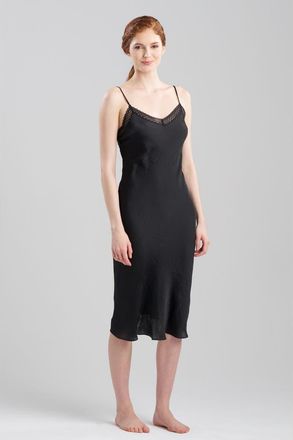 Natori ASHLEY Icon Gown with Lace in Black at Nordstrom, Size X-Small