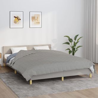 vidaXL Manta Con Peso Tela Gris 200x220 Cm 13 Kg Vidaxl