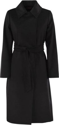 Max Mara Bcollag Riemenjas - Dames - Mantels - Zwart - Maat: M Wol