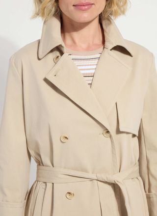 Lyss&eacute; Dakota Cotton Cropped Trench