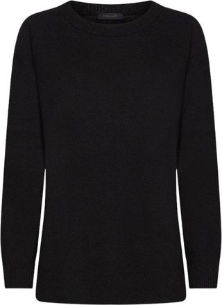 Elena Miro M094Z0 Pullover - Dames - Ronde hals truien - Zwart - XL - Leer - Truien & Vesten
