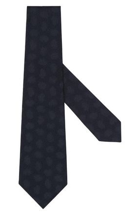 Ermenegildo Zegna Paisley Silk Tie in Navy at Nordstrom