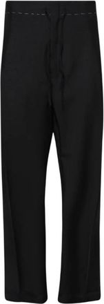Maison Margiela Creased Stitch Detailed Trousers