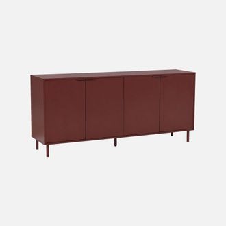 Sweeek Aparador De Madera Y Metal Con 4 Puertas, 160cm