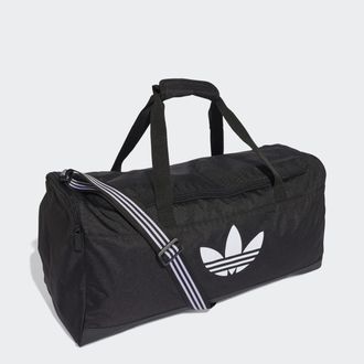 adidas Sporttasche ADIDAS ORIGINALS DUFFELBAG, Damen, schwarz, Obermaterial: 100% Polyester, Taschen Sporttasche
