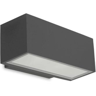 Leds - C4 Ledkia - Leds-c4 Afrodita - Luminaria Led Ba&ntilde;ador De Pared Peque&ntilde;o Para Exterior Urban Gris Ip65