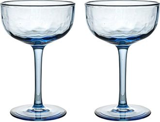 Juliska Puro Set of 2 Cocktail Coup&eacute; Glasses in Chambray at Nordstrom