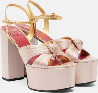 Valentino Garavani Crasher satin platform sandals