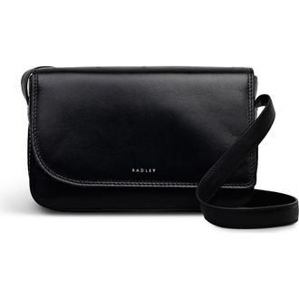 Radley London Pocket Street Small Flapover Crossbody Bag in Black at Nordstrom