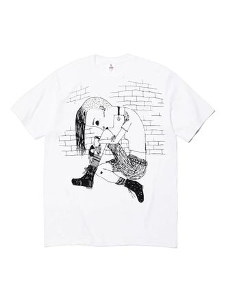 SUPREME graphic-print T-shirt - men - Fabric - M - White