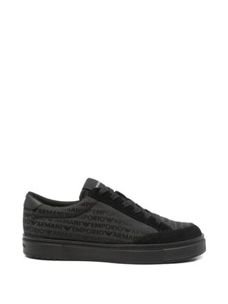 Emporio Armani Black Logo Sneakers