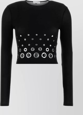 Paco Rabanne cropped slim-fit top