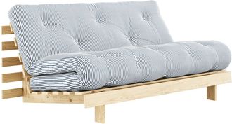 Karup Design Design - Roots Schlafsofa, 160 x 200 cm, Kiefer natur / beach blue