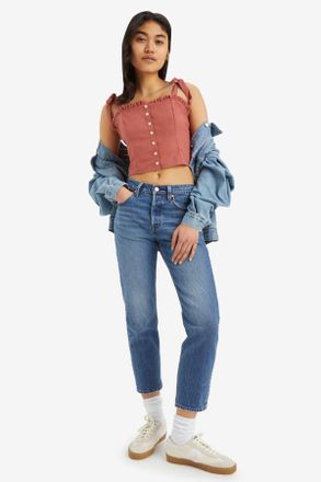 Levi's Jean Crop 501 - Mujer - 23X26 - Azul / Erin CanT Wait Stretch