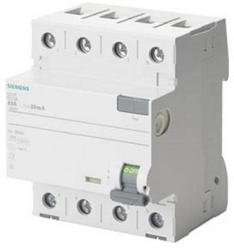 SIEMENS Fi-interruptor Diferencial 40a 3 Polos+n Blanco 400v