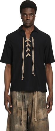 Ziggy Chen String Fastened Rugby Polo Shirt