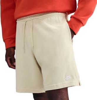 Nike Mens Club Knit Shorts - Lt Khaki/White Size XXL