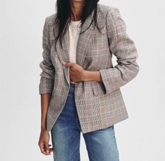 Veronica Beard Obie Dickey Jacket In Off White Multi