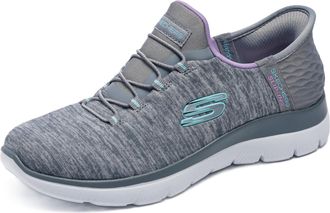 Skechers Womens Summits Dazzling Haze Sneaker, Grey Mint, 9 UK Wide