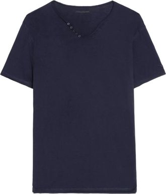 Zadig&Voltaire T-shirt con scollo a V - Blu