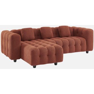 Sweeek Sof&aacute; Esquinero Reversible Con Rizo Texturado