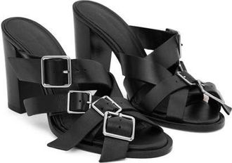 Mango Slide Sandal in Black at Nordstrom, Size 6Us