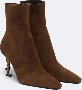 Saint Laurent Opyum suede ankle boots
