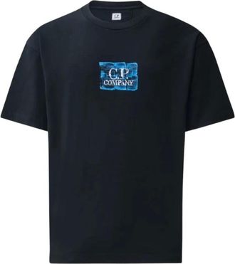 C.P. Company C.p. Company, Tops, Heren, Blauw, L, Katoen, Graphic T-Shirt