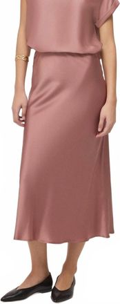 ottod'Ame Maxi Satin Skirt In Quarzo