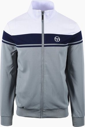 Sergio Tacchini Mens SERGIO TACCHINI DAMARINDO TRACK TOP WHITE/MARITIME BLUE/LEAD - Grey - Size: 42
