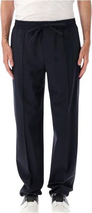 Valentino Garavani Pants VLogo - Heren - Straight fit broeken - Blauw - M - Broeken