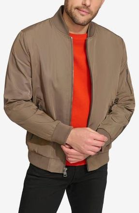 Calvin Klein Bomber Flight Jacket in Dark Tan at Nordstrom Rack, Size Xx-Large