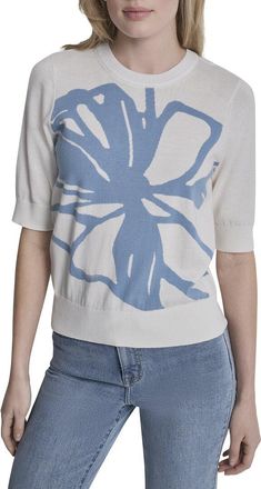 DKNY Dkny Graffiti Floral Top