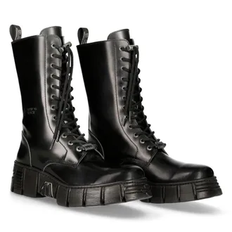 New Rock M-WALL027N-C2 Boots Leather Wall Biker Tower