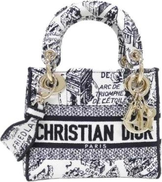 Dior Pre-owned Plan De Paris Lady D-Lite Canvas Bag - - Pre-owned - Donna - Grigio - ONE SIZE