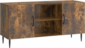vidaXL Mueble De Tv Roble Ahumado 102 X 34,5 X 50 Cm Vidaxl