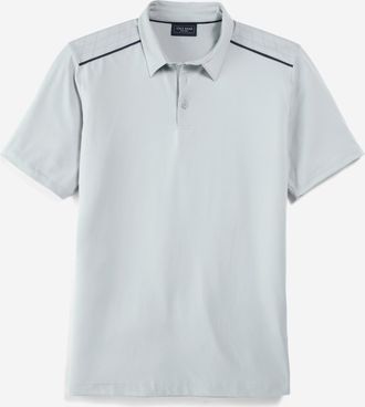 Cole Haan Mens SkyWeave Polo Shirt - Grey Size Medium