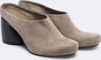 Loewe Oval suede mules