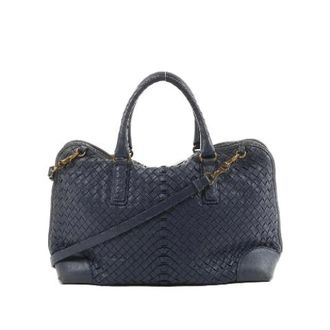 Bottega Veneta Pre-owned Handbags, male, Blue, Size: ONE SIZE Pre-owned Intrecciato 2-way Handbag